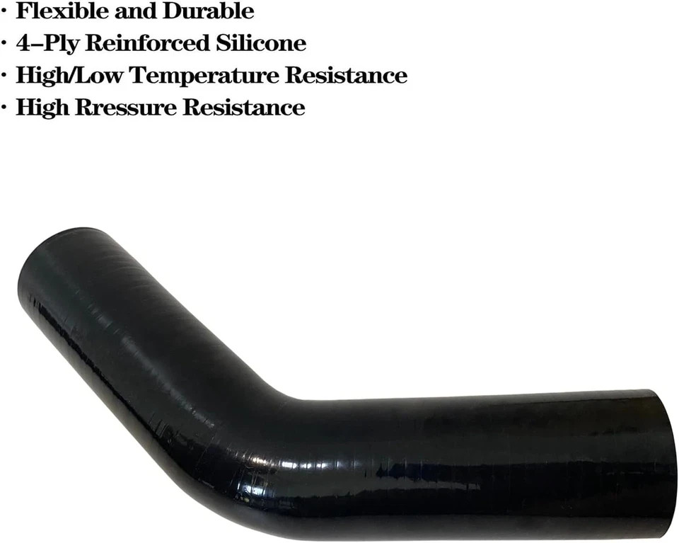 ID 1.25 Inch 45 Degree Elbow Silicone Coupler Hose, 6″ Leg Length (152Mm) Univer