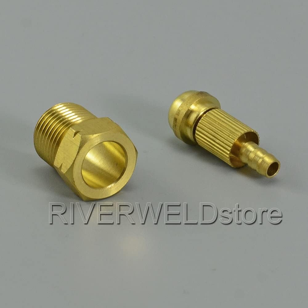 RIVERWELD TIG Welding Torch Fitting Connector Adapter Miller Gas Quick Hose…