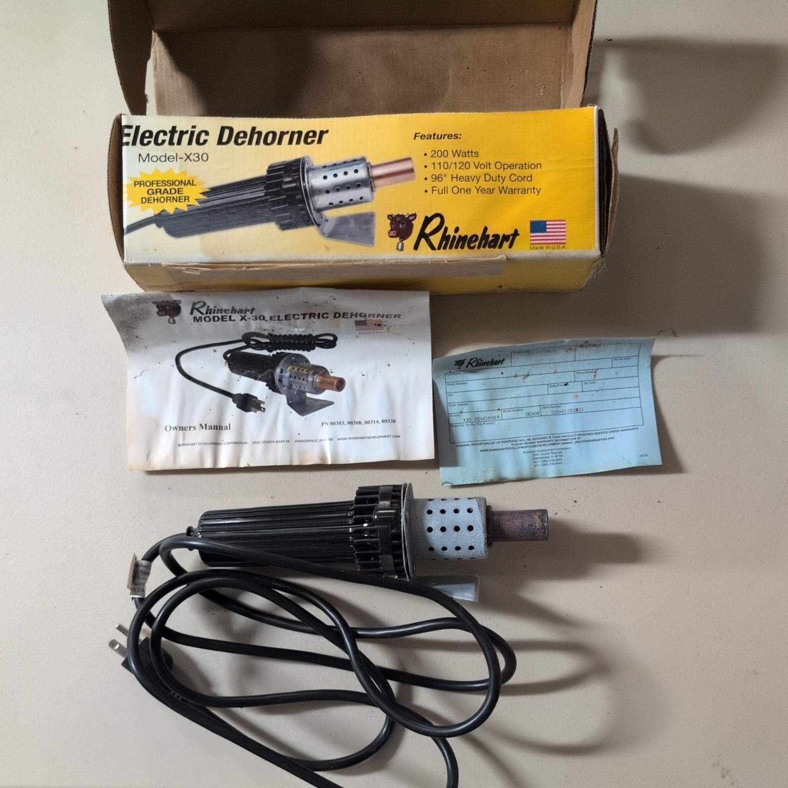 Used: Electric Dehorner – Model -X30, goat, sheep, cows
