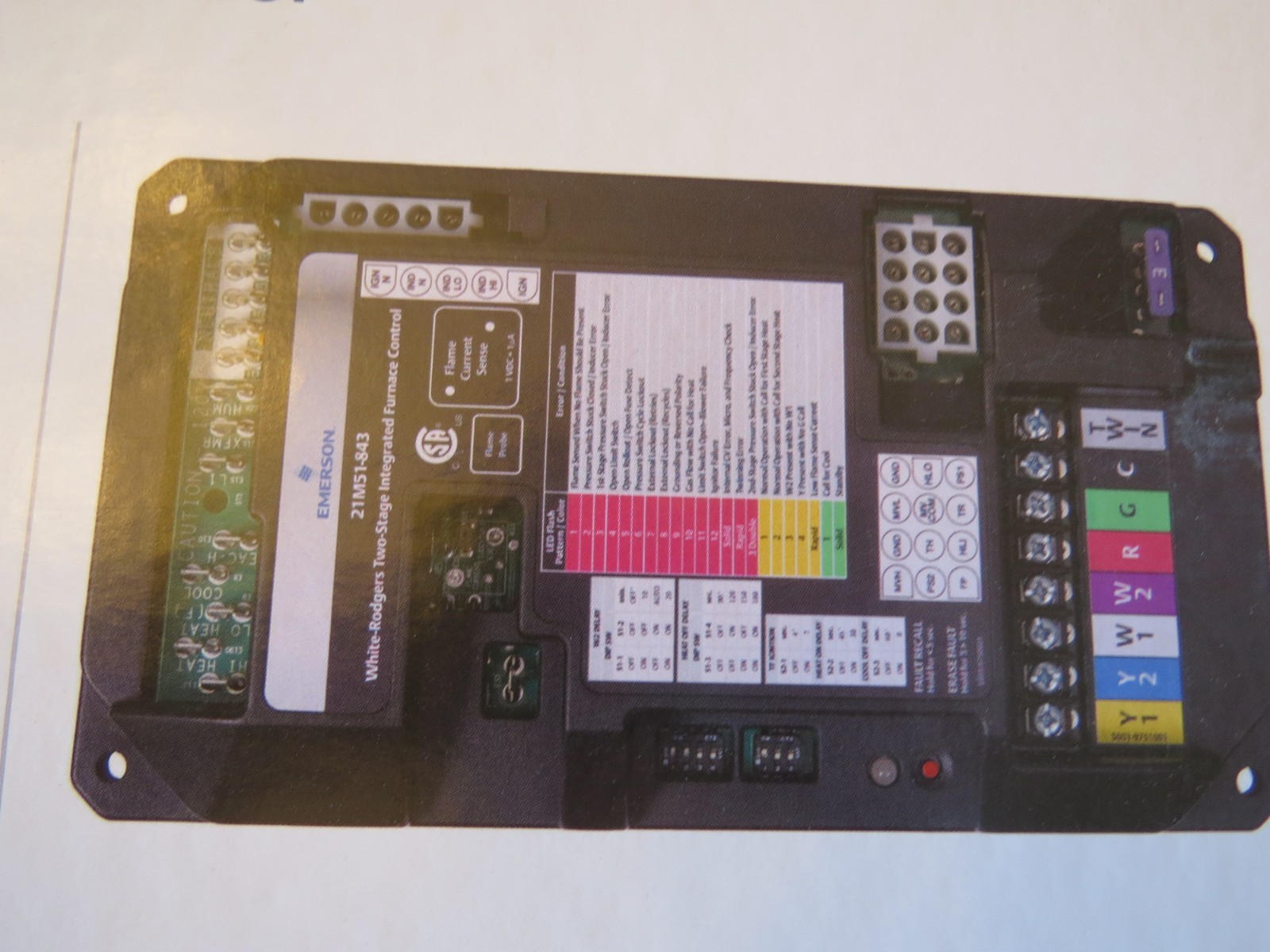 BRAND NEW WHITE RODGERS 21M51U-843 TWO-STAGE INTEGRATED FURNACE CONTROL BOARD