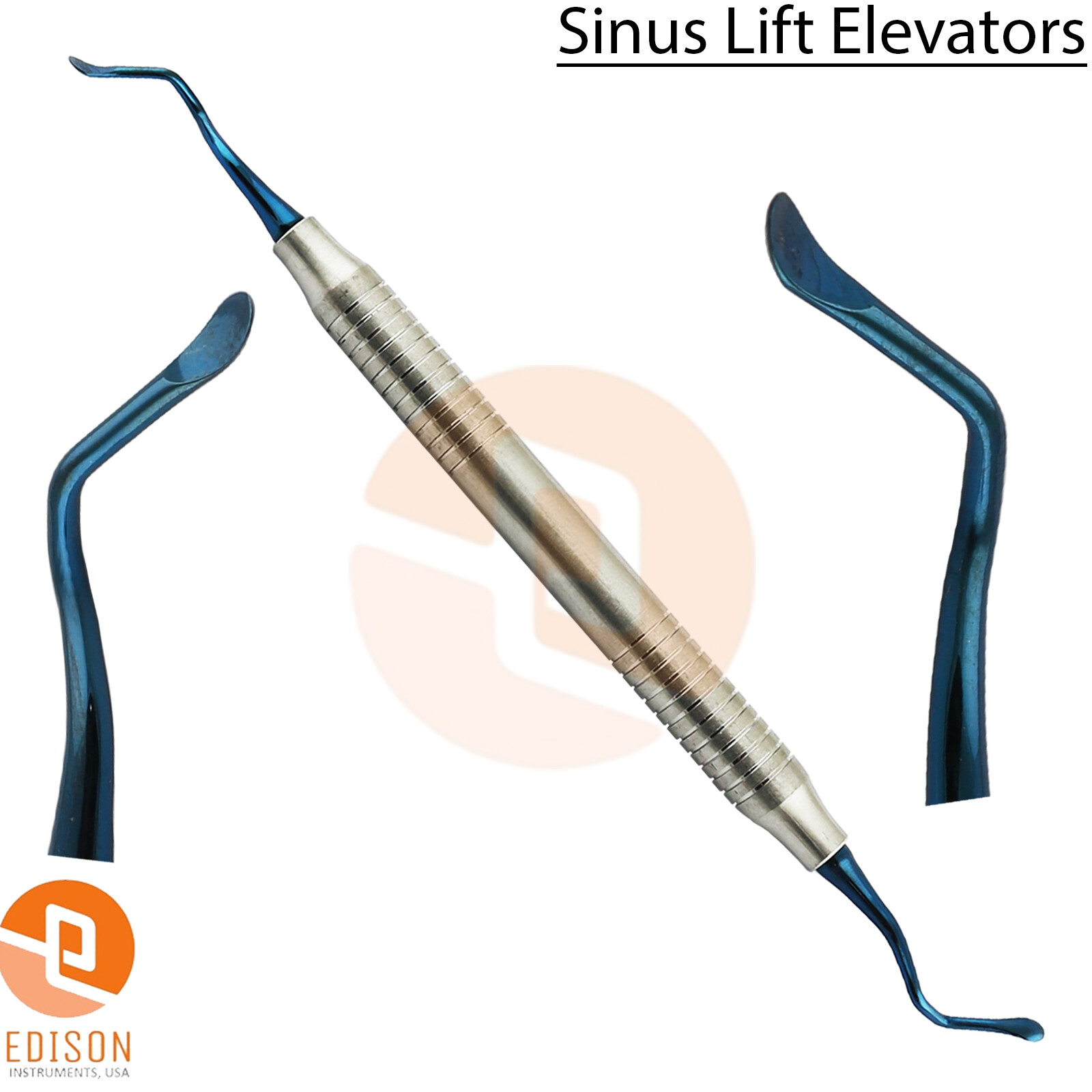 Titanium 5Pcs Dental Sinus Lift Curettes Antralplasty Implant Oral Surgery Inst