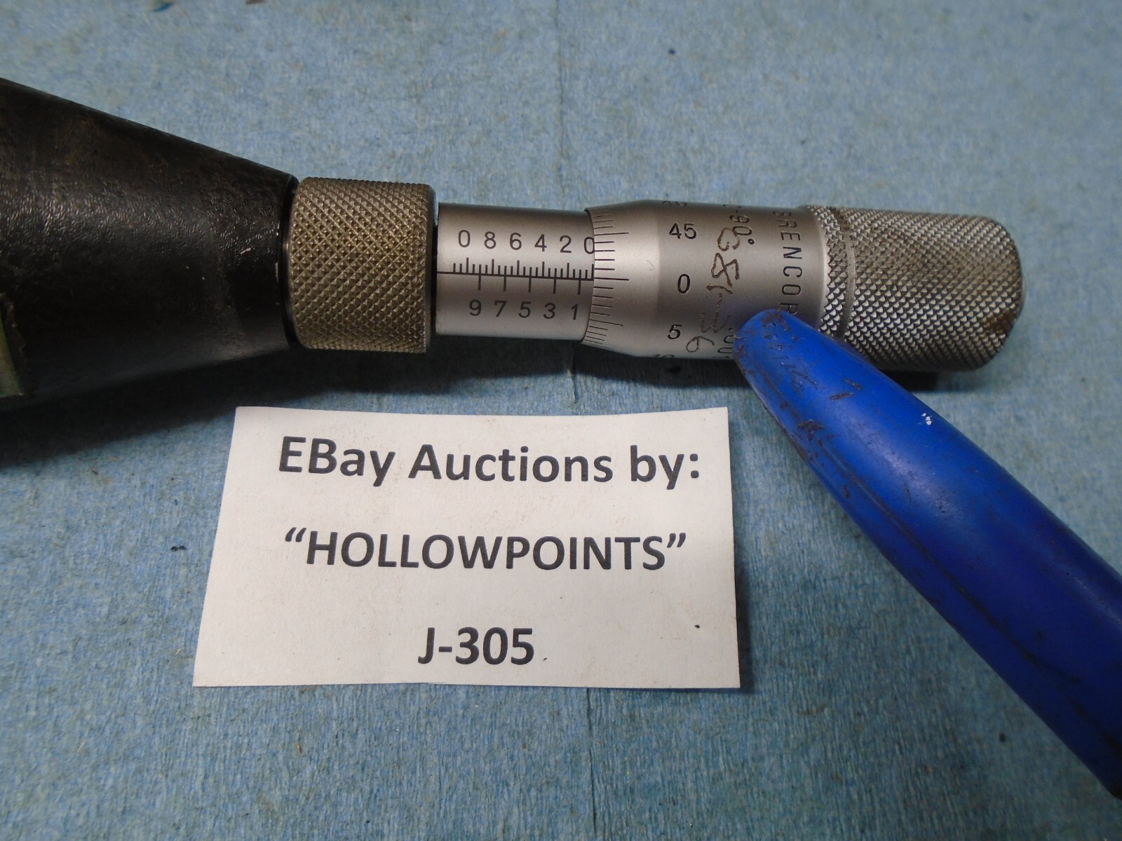 Mitutoyo Brencor Inc Chamfer Gage Micrometer 0-90 Degrees by .001: Diameter J305