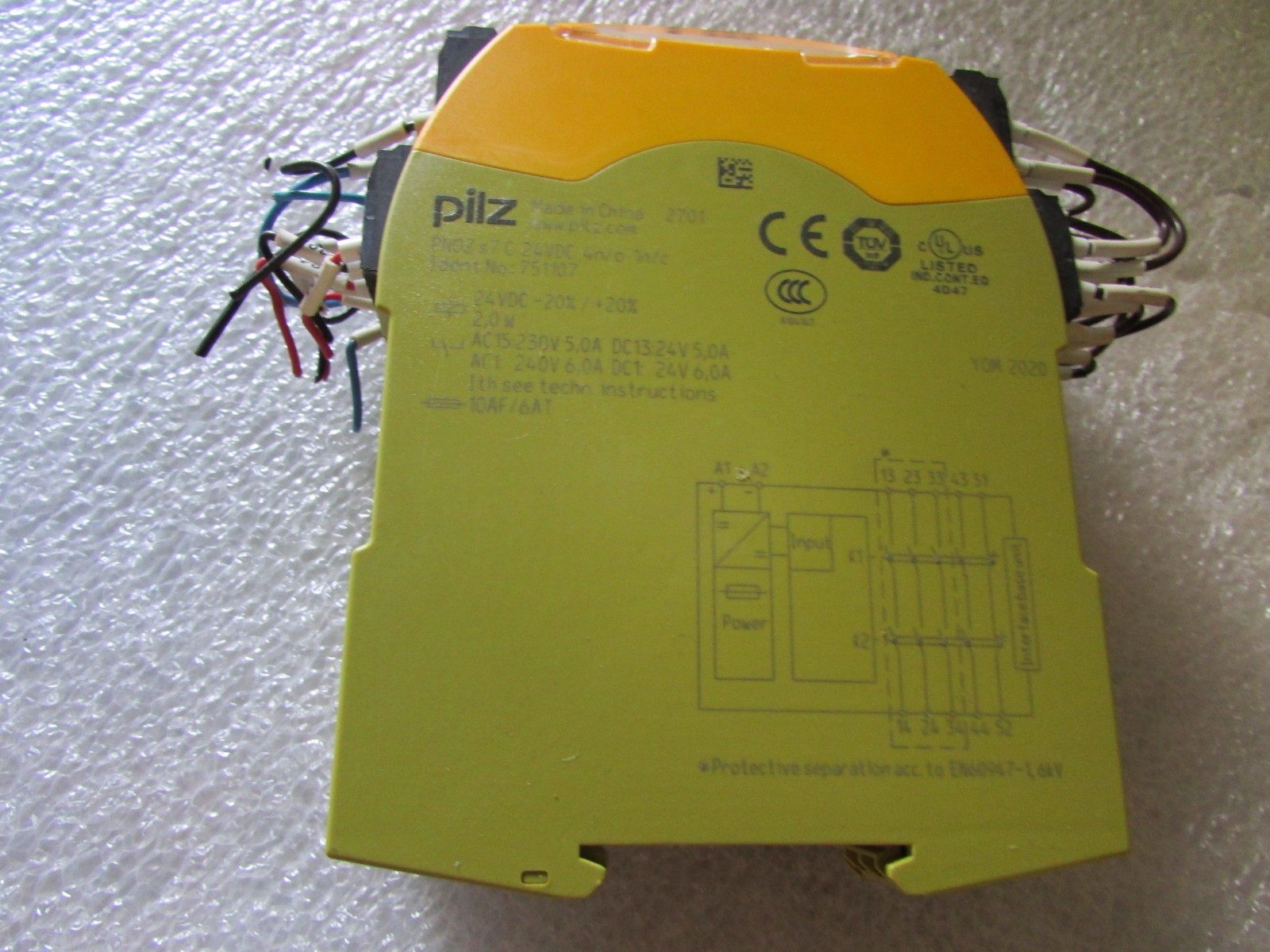 Pilz Safety Switchgear 751104 Pnoz s4 and 751107 S7 24 VDC