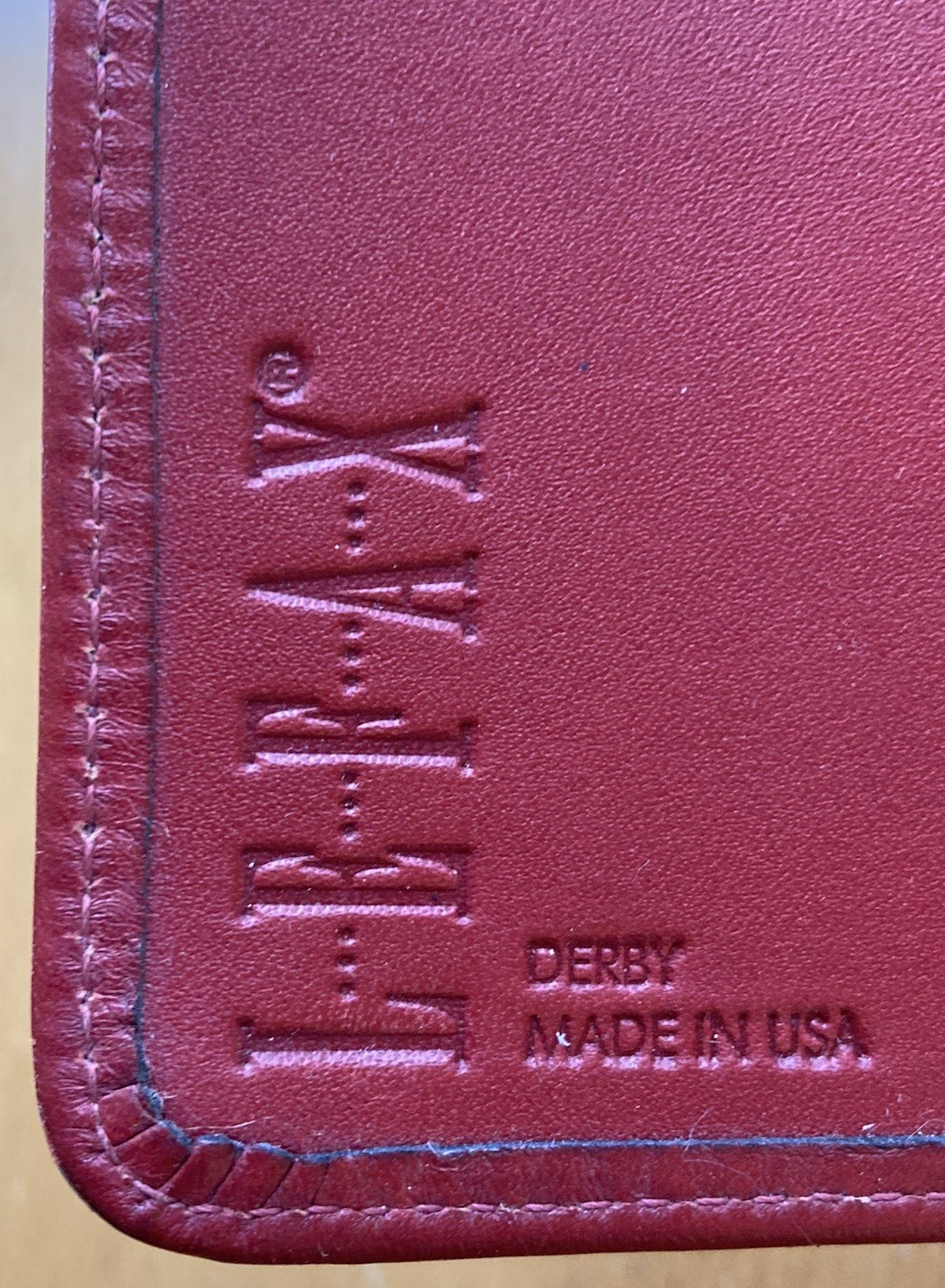 Vintage Filofax Leather Organizer Red USA 1996 from Luttmann’s Luggage 6-ring