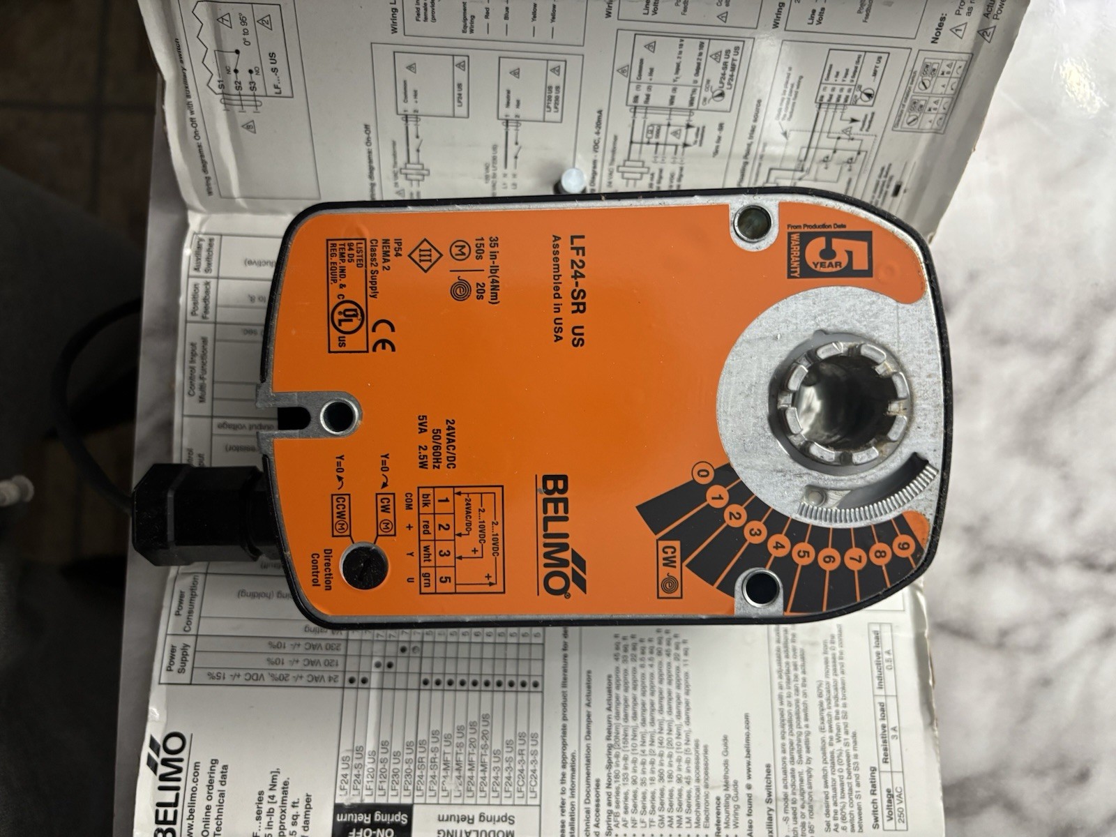BELIMO LF24-SR US Spring Return Damper Actuator