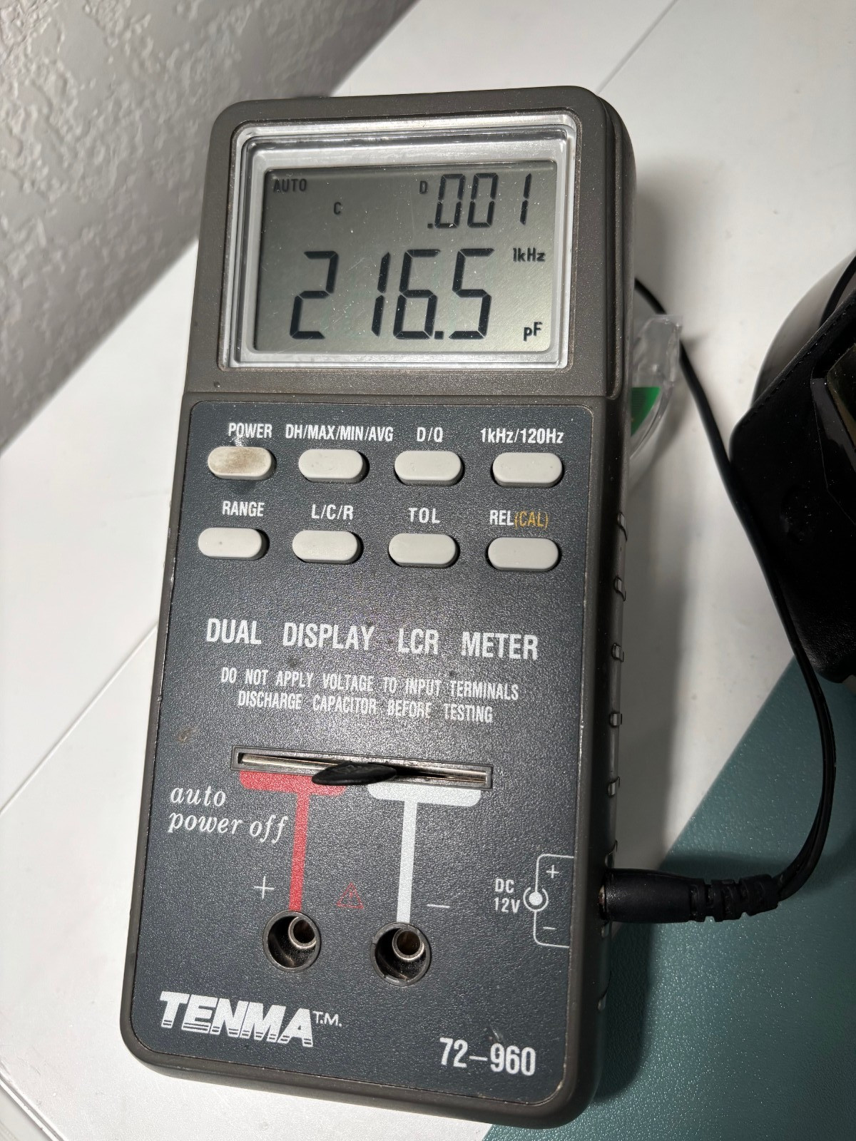 Vintage Cornell Dubilier Black Ceramic Disc Capacitor 220pF, 500V, CD,USA 220 pF