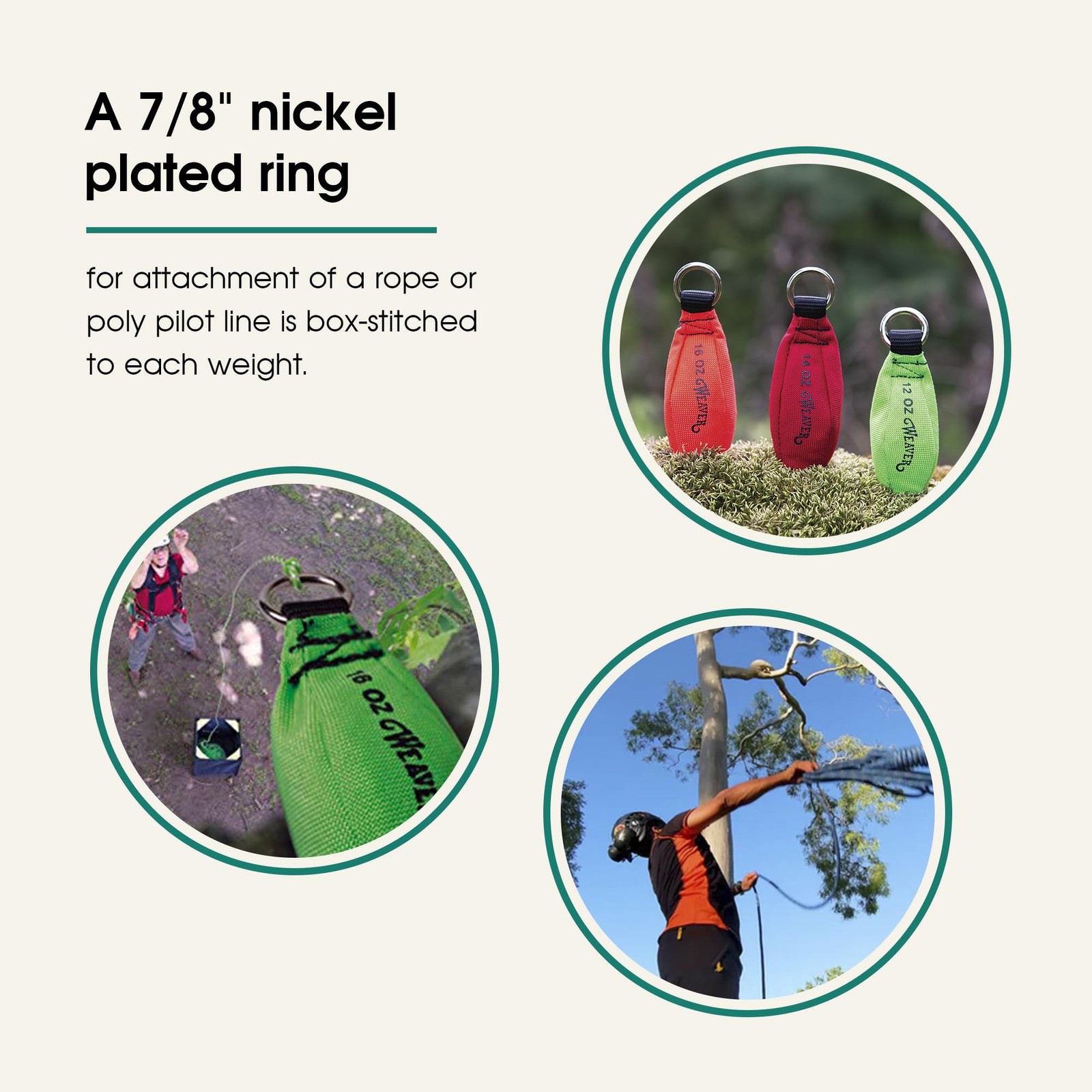 Weaver Arborist 12oz Throw Weight Precision Throwing Bag for Tree Climbing