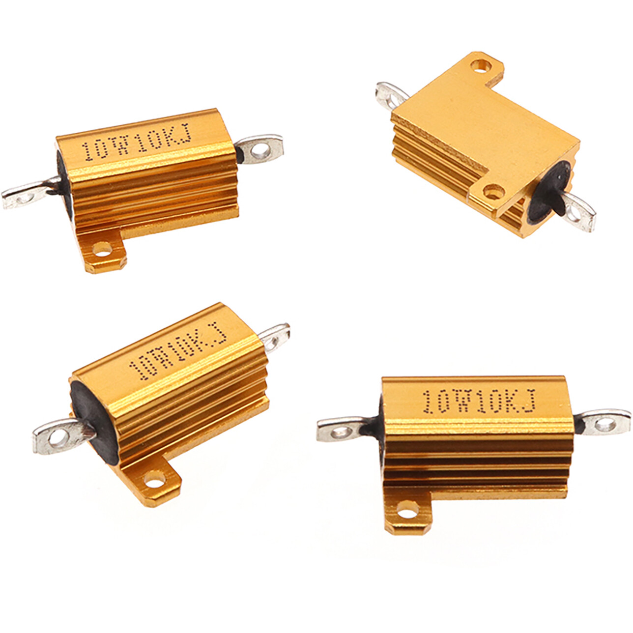 10W RX24 Aluminium Wire wound Power Resistors 5% J 0.01Ω 0.02Ω 1Ω to 300KΩ/Ohm