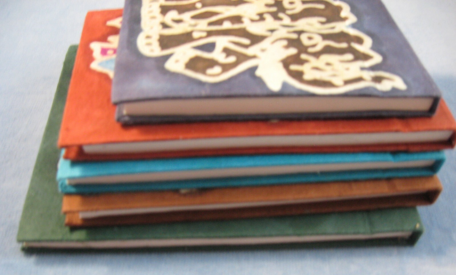 5 Handmade Natural Paper Blank Book-Journal-Diary-Notepad-Dream Book-Memo NOS
