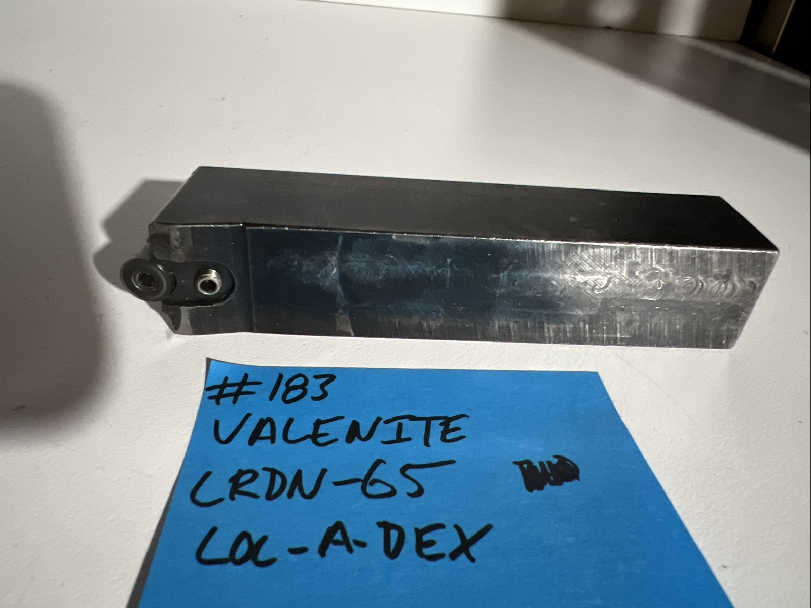 valenite LRDN-65 indexible carbide lathe toolholder 5”OAL 1”Shank Turning Round