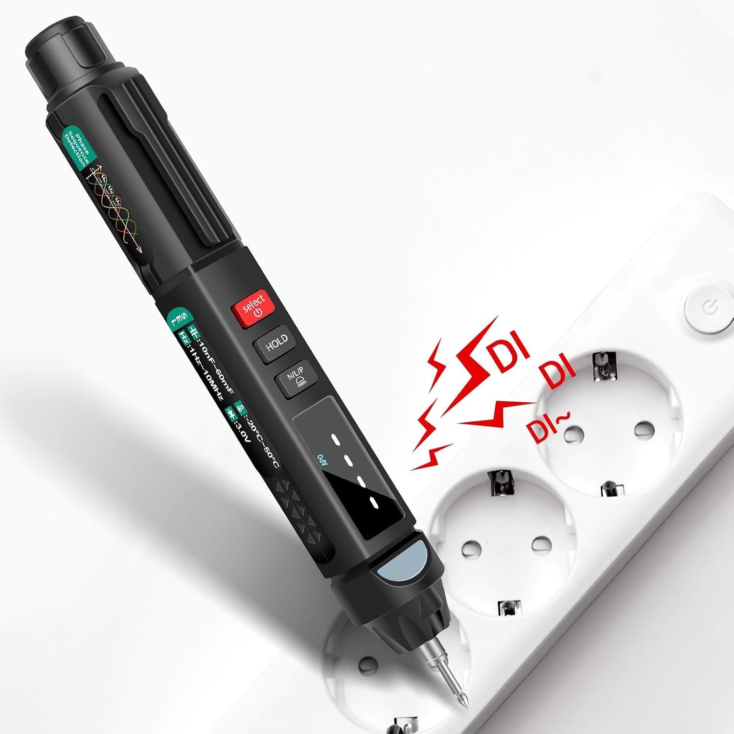 Pen Multimeter with Backlit Display for Troubleshooting
