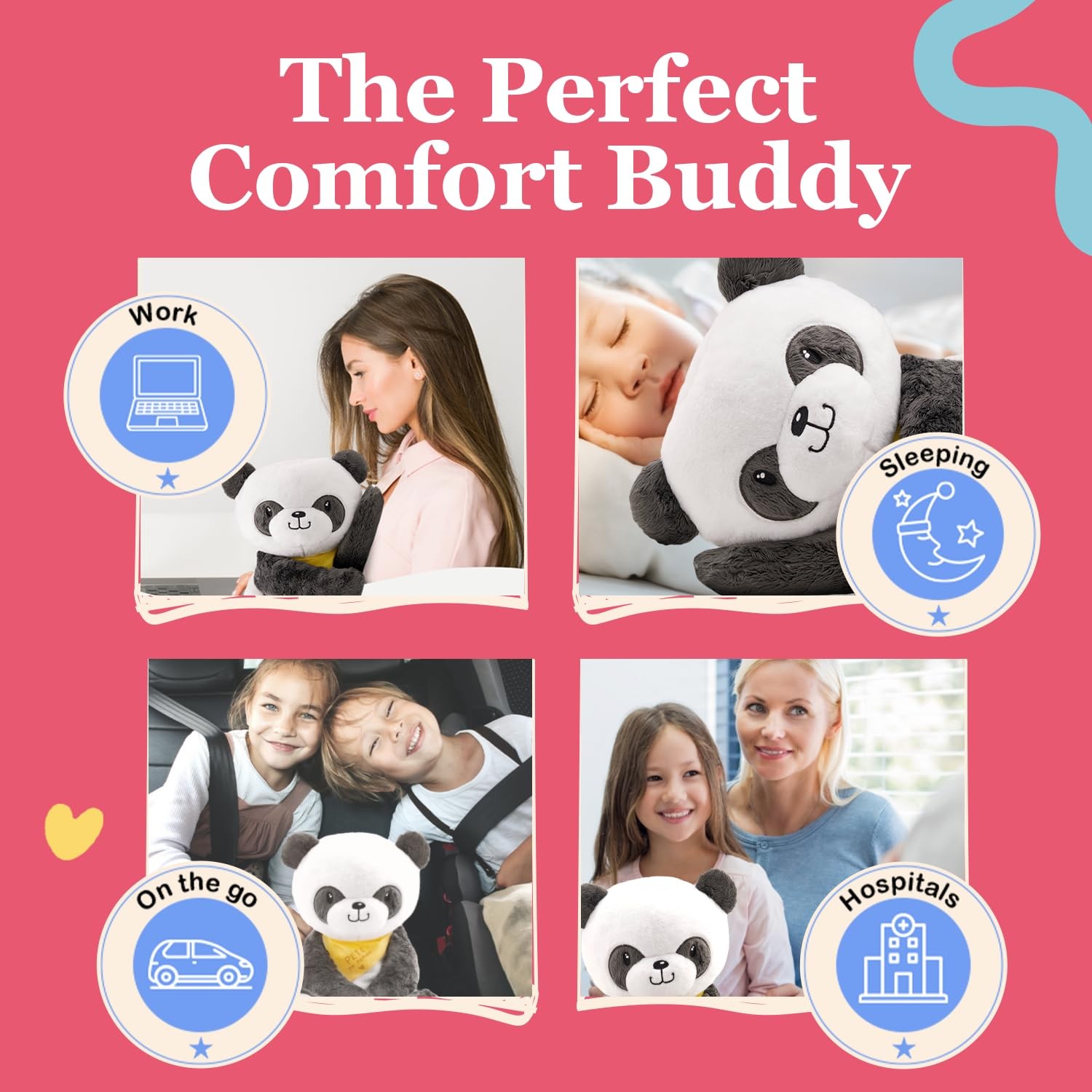 Lilly’S Love Lillys Love Weighted Stuffed Animals For 5Lb Calming Panda Plush