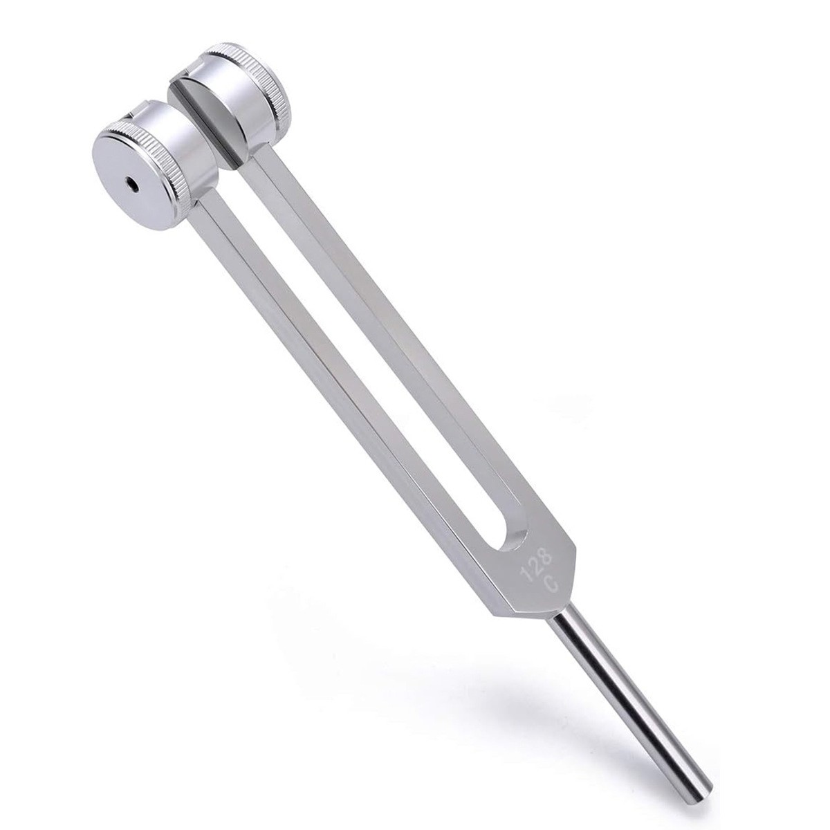 128Hz Healing Tuning Fork with Silicone Hammer Sound Therapy Musical Instrument