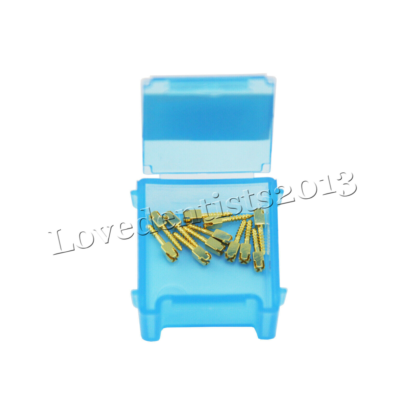 12Pcs/Box Dental Screw Posts Endodontic Gold Plated Conical Kits Refill All Size