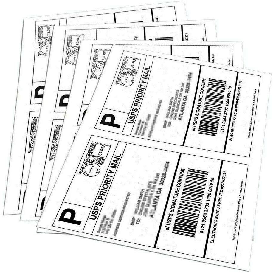 Labels Premium Mailing Shipping 8.5×5.5 Half-Sheet Self Adhesive Laser & Inkjet