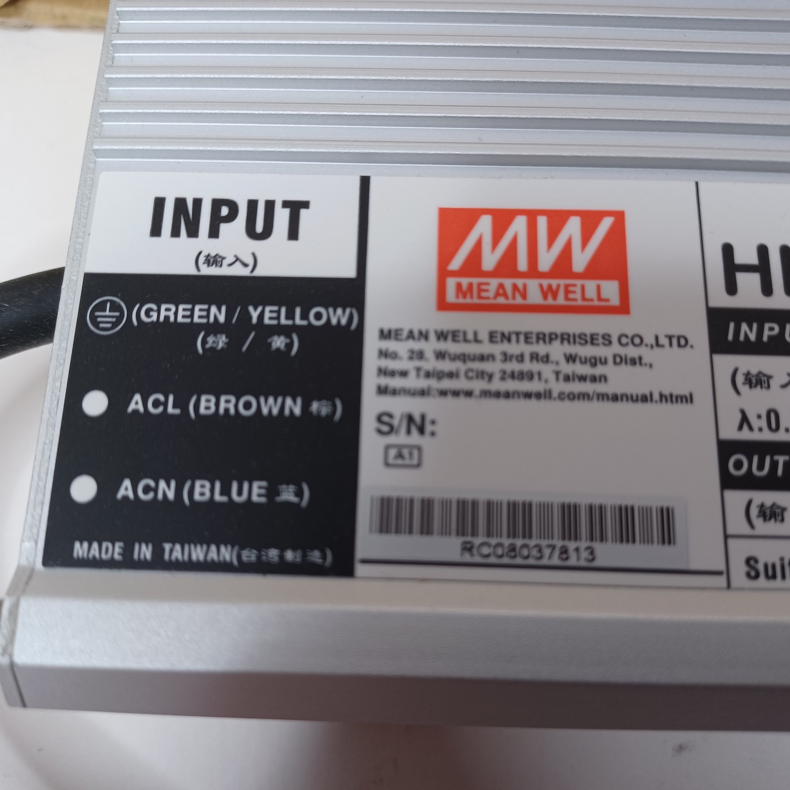 MEAN WELL HLG-320H-24 HLG 24V 13.34A 320.16W LED Driver Power Supply NEWOPEN BOX