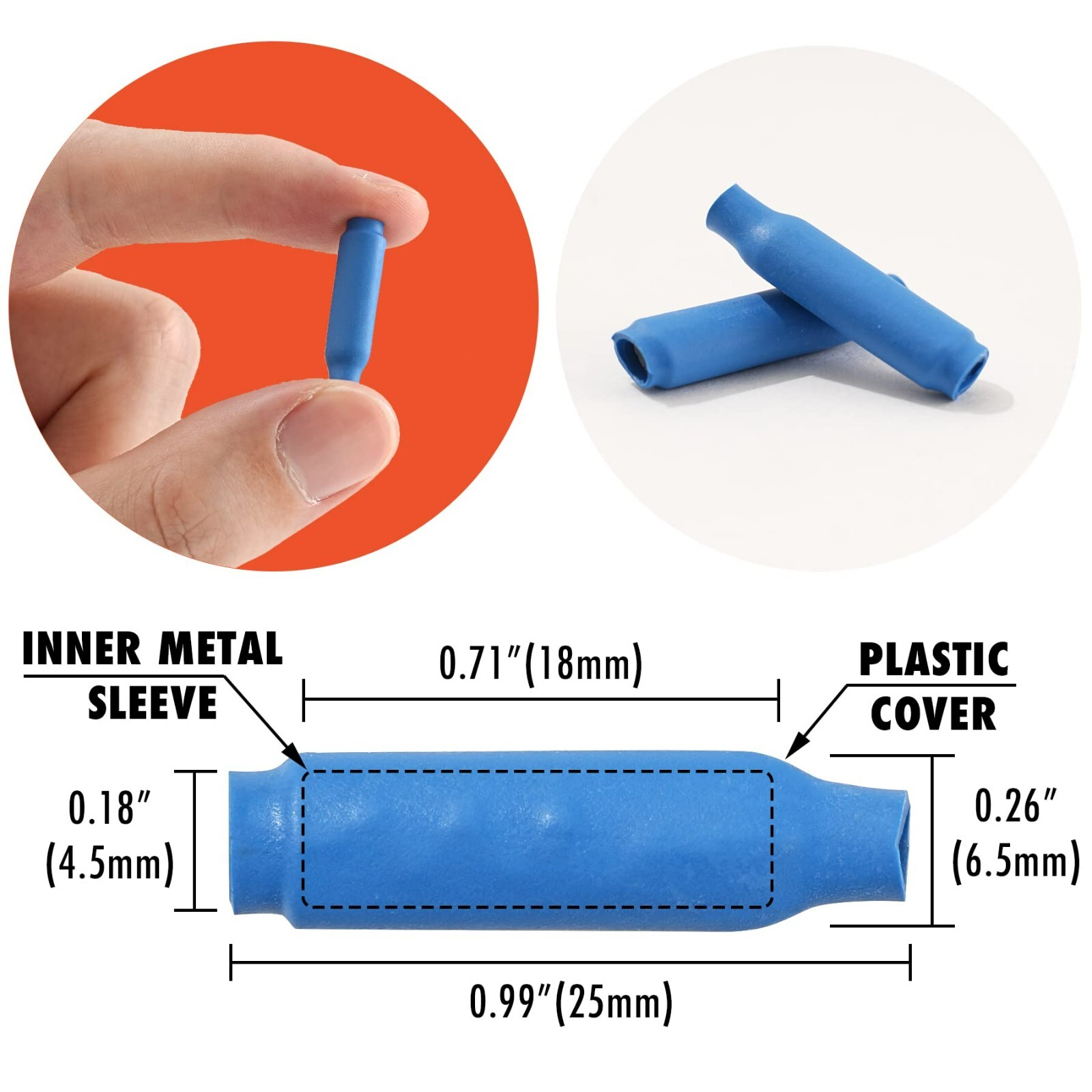 300 Pcs B Crimp Splice Connectors 22–26 AWG｜Dry & Gel-Filled｜Indoor/Outdoor