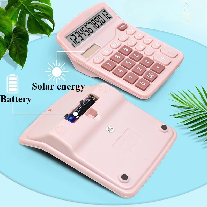 Premium Desktop Calculator 12 Digit with Large LCD Display and Sensitive Buttons