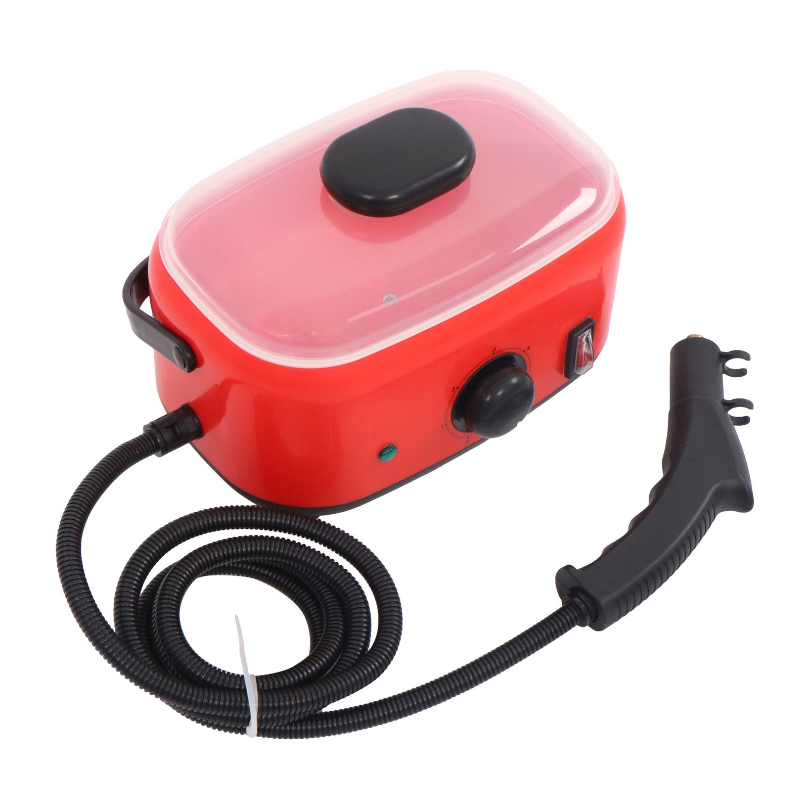 2500W Steam Cleaner 1500ml Red Portable-Car Engine Degreasing&Tile Grout 110V