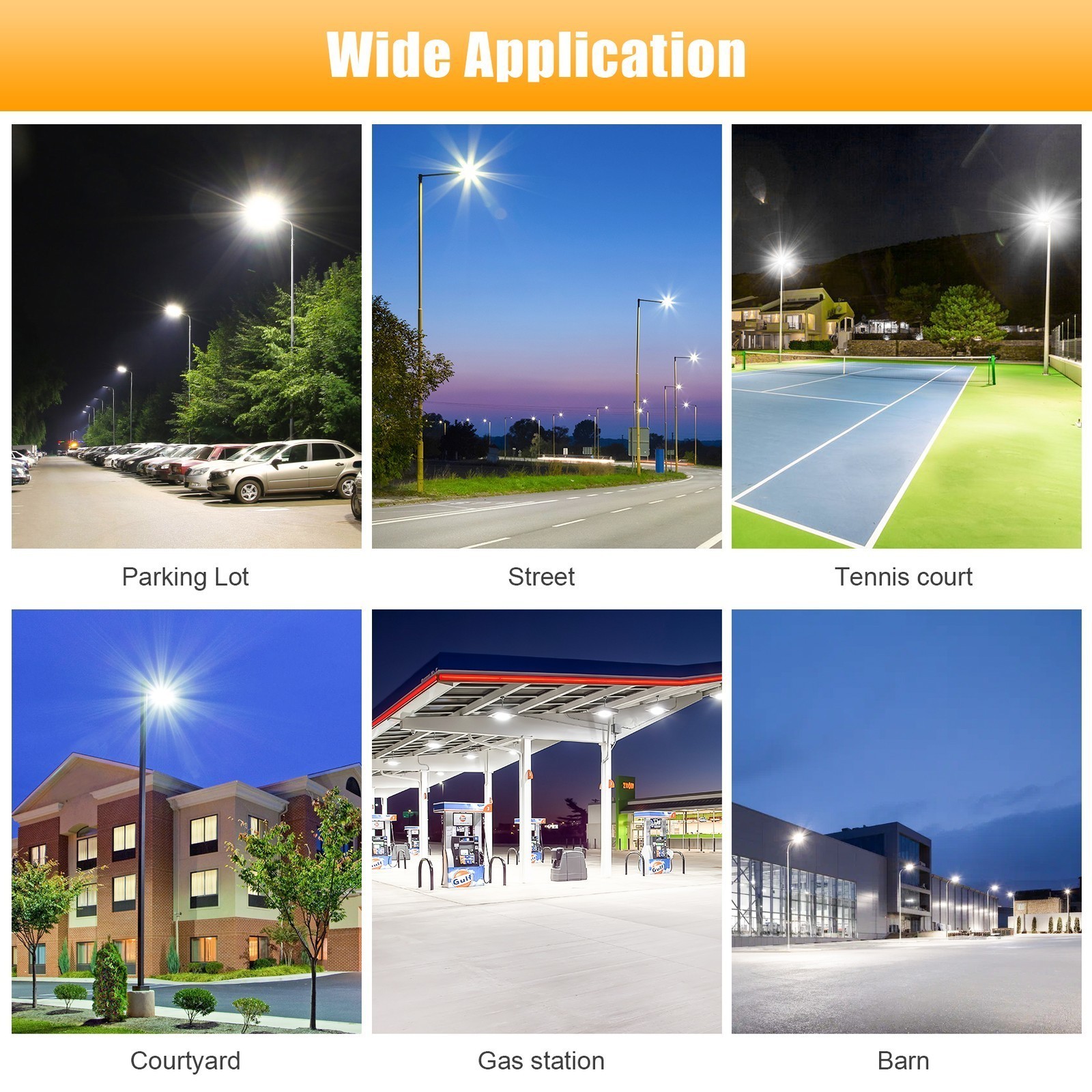 150 Watt Parking Lot Road Post Light LED Shoebox Retrofit Kit 600W MH/HPS Eqival