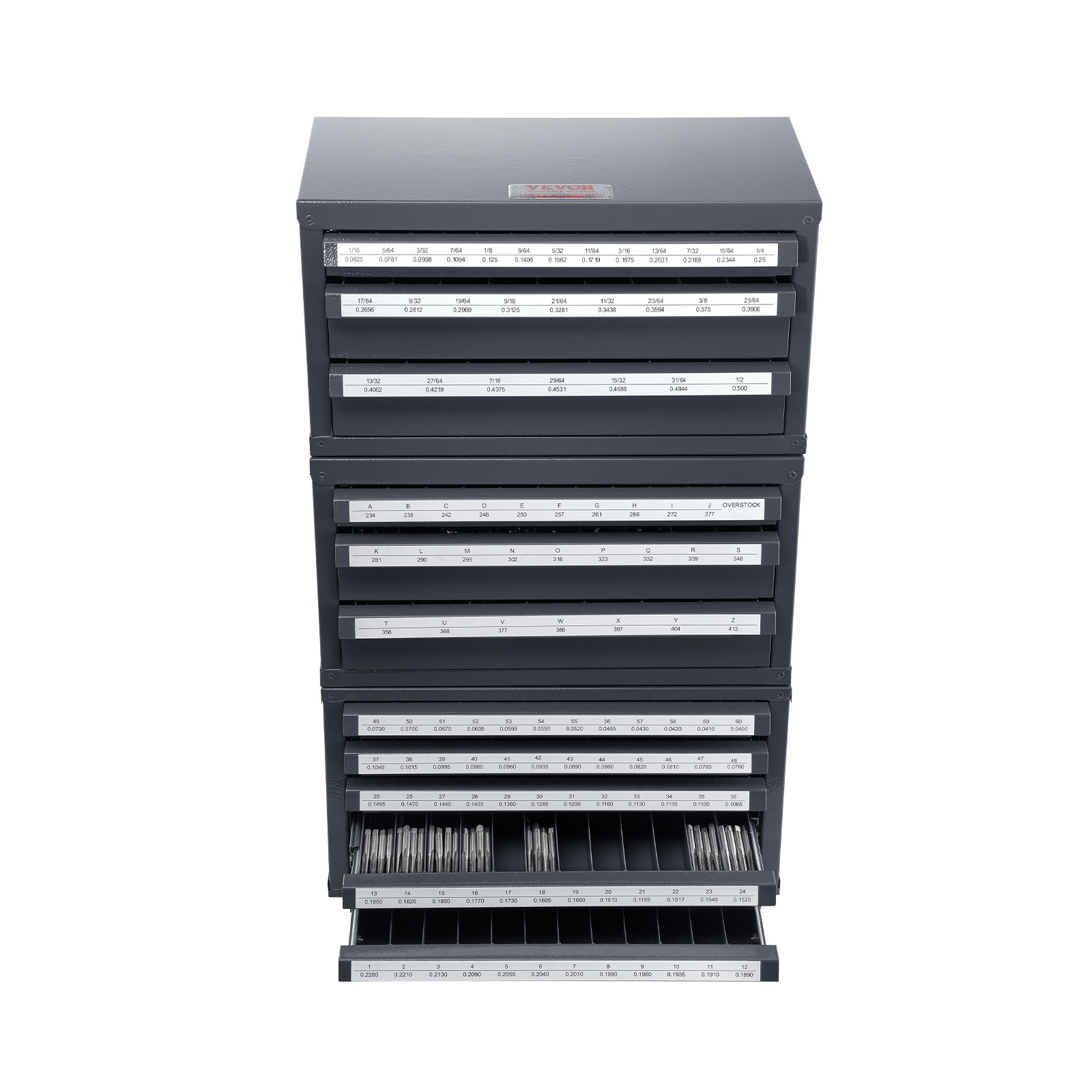 VEVOR Drill Bit Dispenser Organizer Cabinet 3 Pieces Three-Drawer Five-Drawer