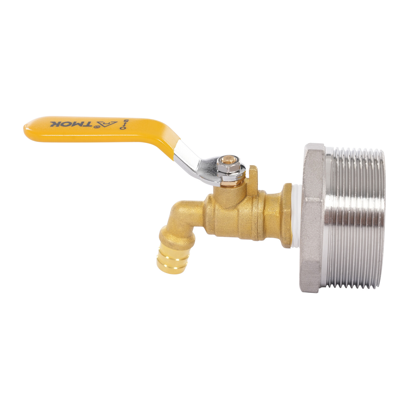 4pcs Rain Barrel Spigot Brass Barrel Faucet For 55 Gallon Drum W/ 4 PTFE Tapes