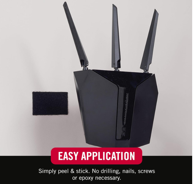 VELCRO Brand Heavy Duty Fasteners | 4×2 Inch Strips with Adhesive 8 Sets | Holds