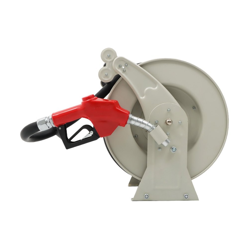 High Quality Hand Powered 1″ × 50 Feet 1 × Fuel Hose Reel With Fueling Nozzle