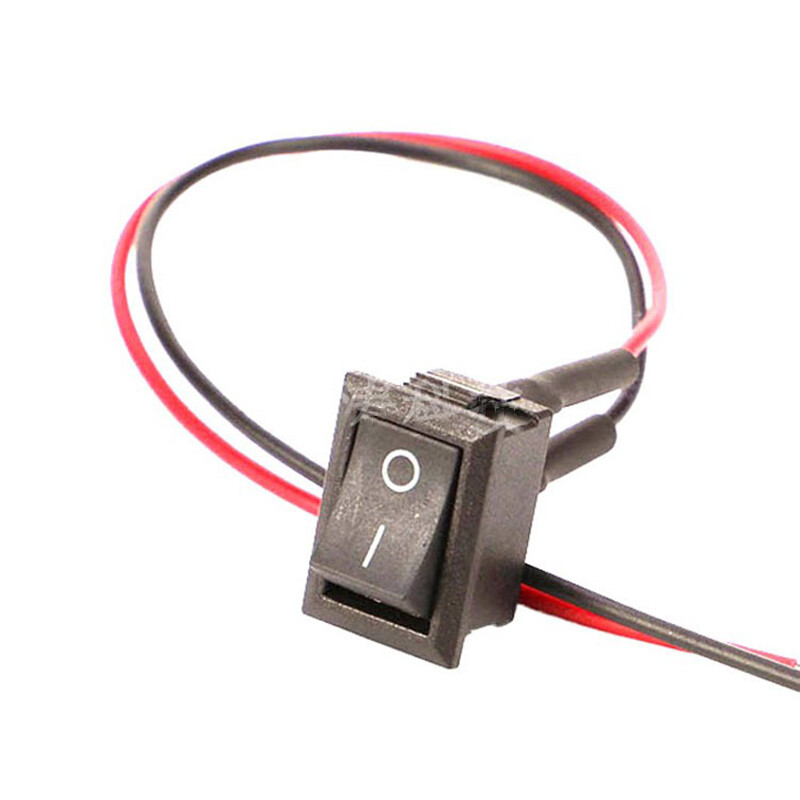 On/Off Small Rectangular Rocker Switch 2 Pin 2 Position KCD11 XH2.54mm / PH2.0mm