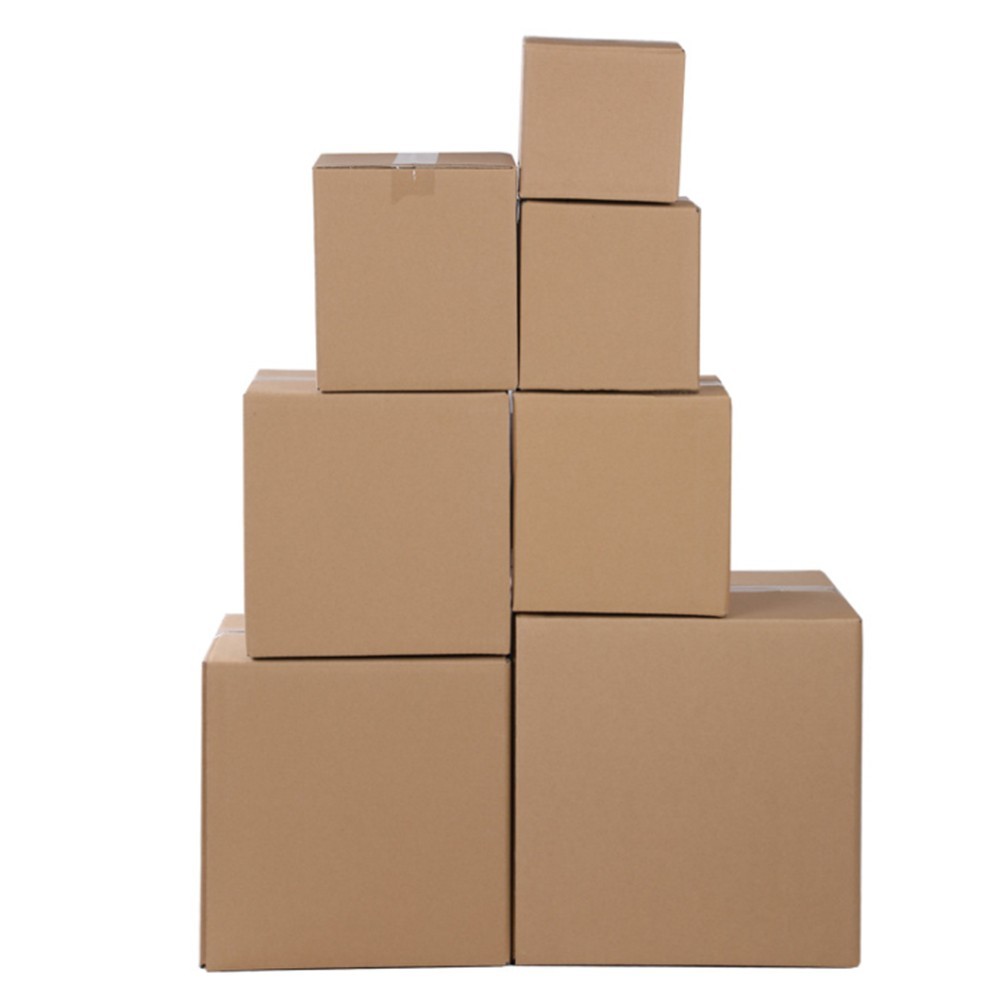 100Pcs 6x6x6″ Packaging Transporting Corrugated Cardboard Paper Shipping Boxes