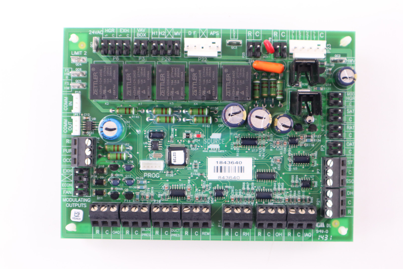 Source 1 Board, Control, Vav/Econ, Expansion W/Comm S1-03103007000