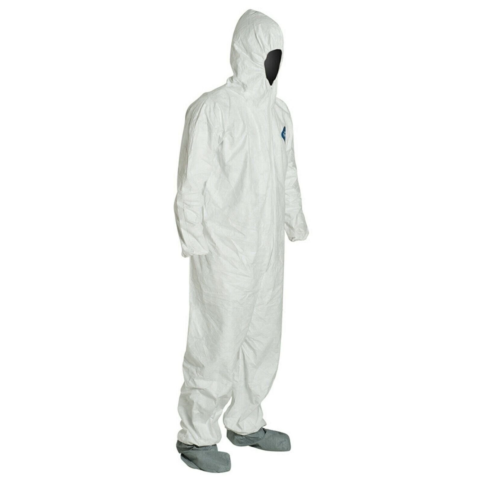 Dupont TY122S Tyvek Coverall Bunny Suit Hood and Booties Size M – 5XL – VARIETY