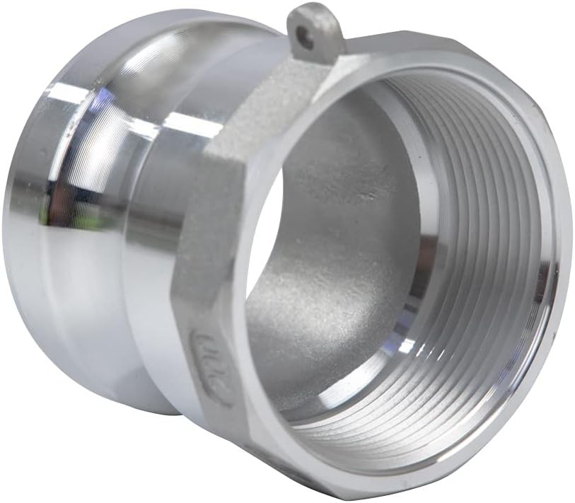2 pcs Aluminum cam lock fittings 2″ Part A cam groove hose fitting camlock fi…