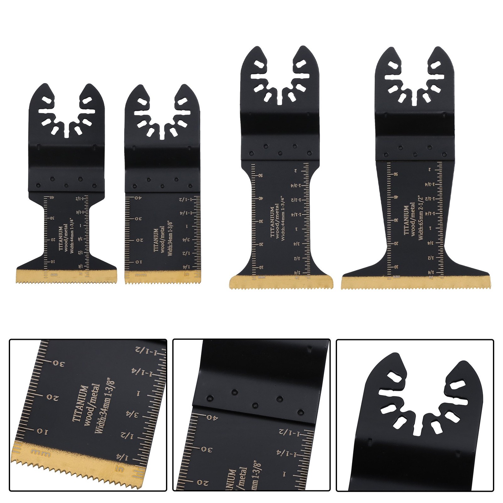 Titanium Multi Tool Blade – 30Pcs Oscillating Tool Blades for Metal Wood Plastic