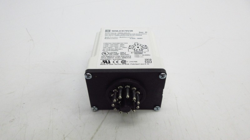 SQUARE D 9050JCK70V20 SER. H 110/120V 10A 0.05S-999H NSMP