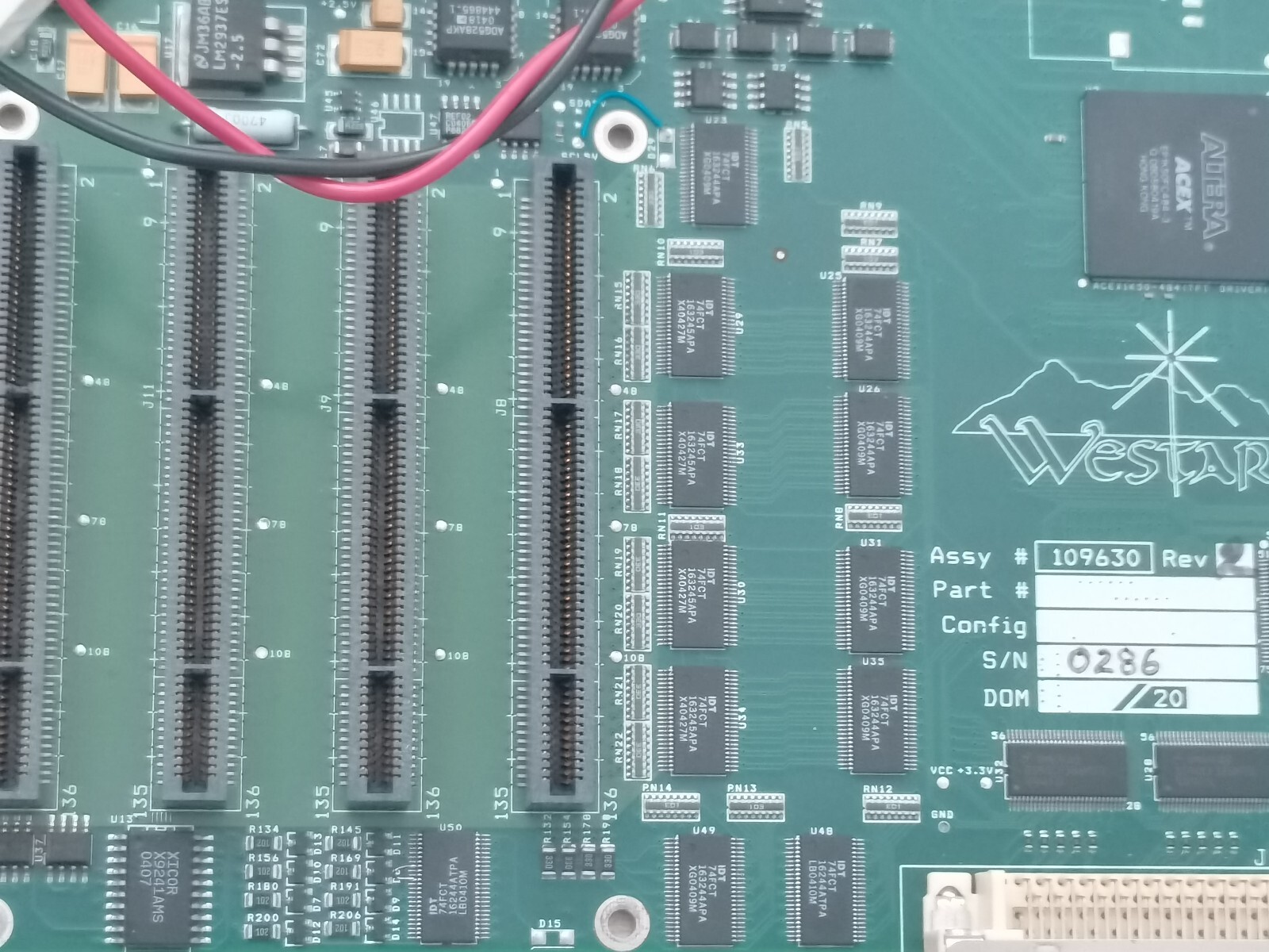 WESTAR ASSY 109630 REV 2 BOARD