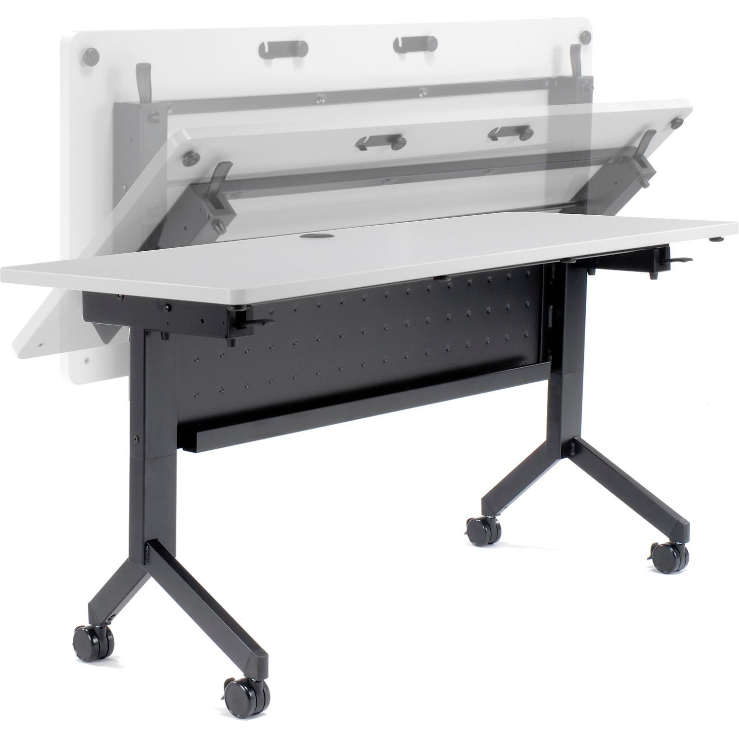 Flip-Top Training Table 48″ x 24″ Gray
