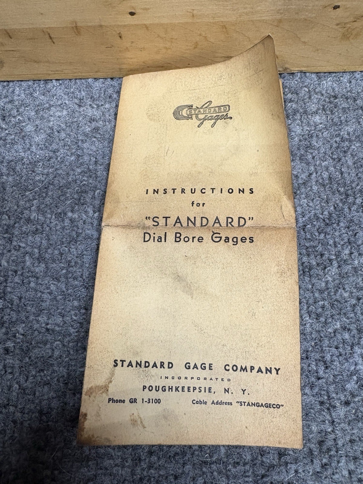 Standard Gage Company No 5 Dial Bore Gage 78MM-155MM 3.09″-6.625” 53374LR READ