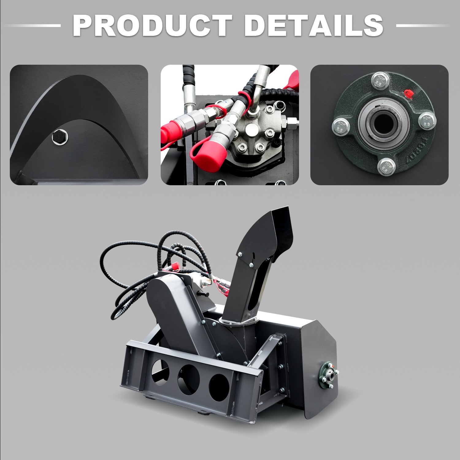 FREE SHIPPING HUAYEE Snow Blower Mini Skid Steer Loader Attachments
