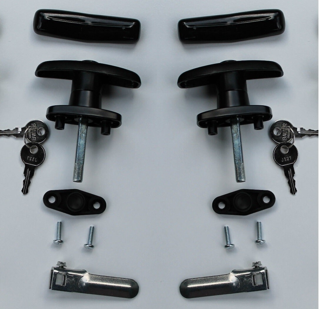 T-323 Bauer T-Handle w/L-handles (single/pair) Truck Top Caps RV Campers toppers