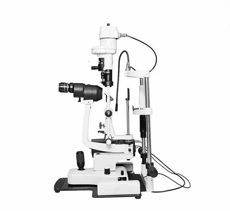 2 STEP Manual Non Portable Slit Lamp Haag Streit type In Metal Plate Base