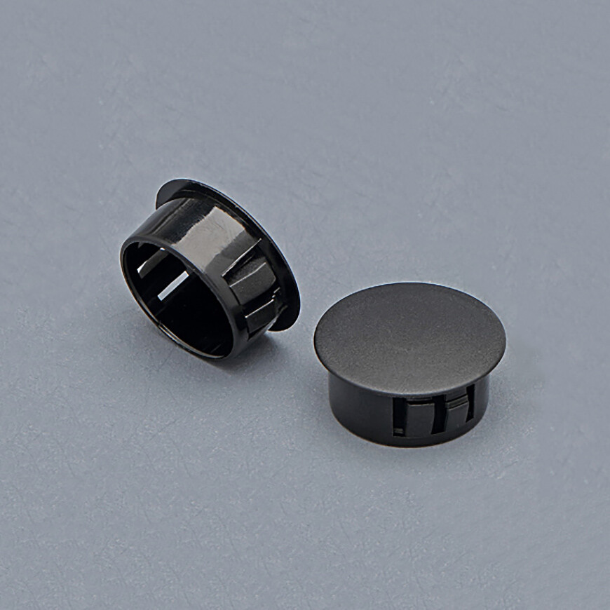 Round Plastic Black Blanking End Cap Caps Tube Pipe Inserts Plug Bung 5mm-100mm