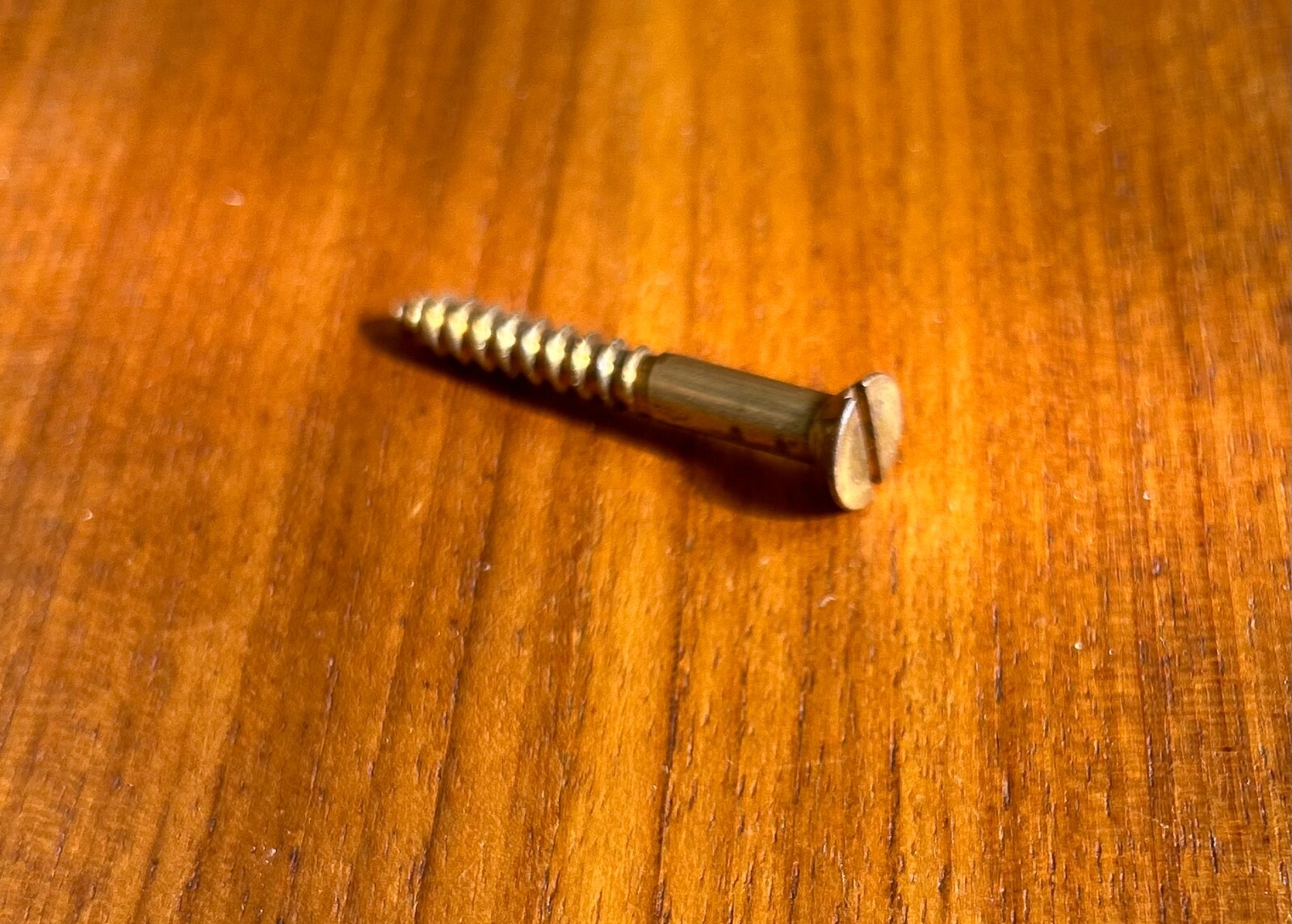 12 X 1-3/4″ Silicon Bronze Slotted Flat Head Wood Screw US VINTAGE Qty 100