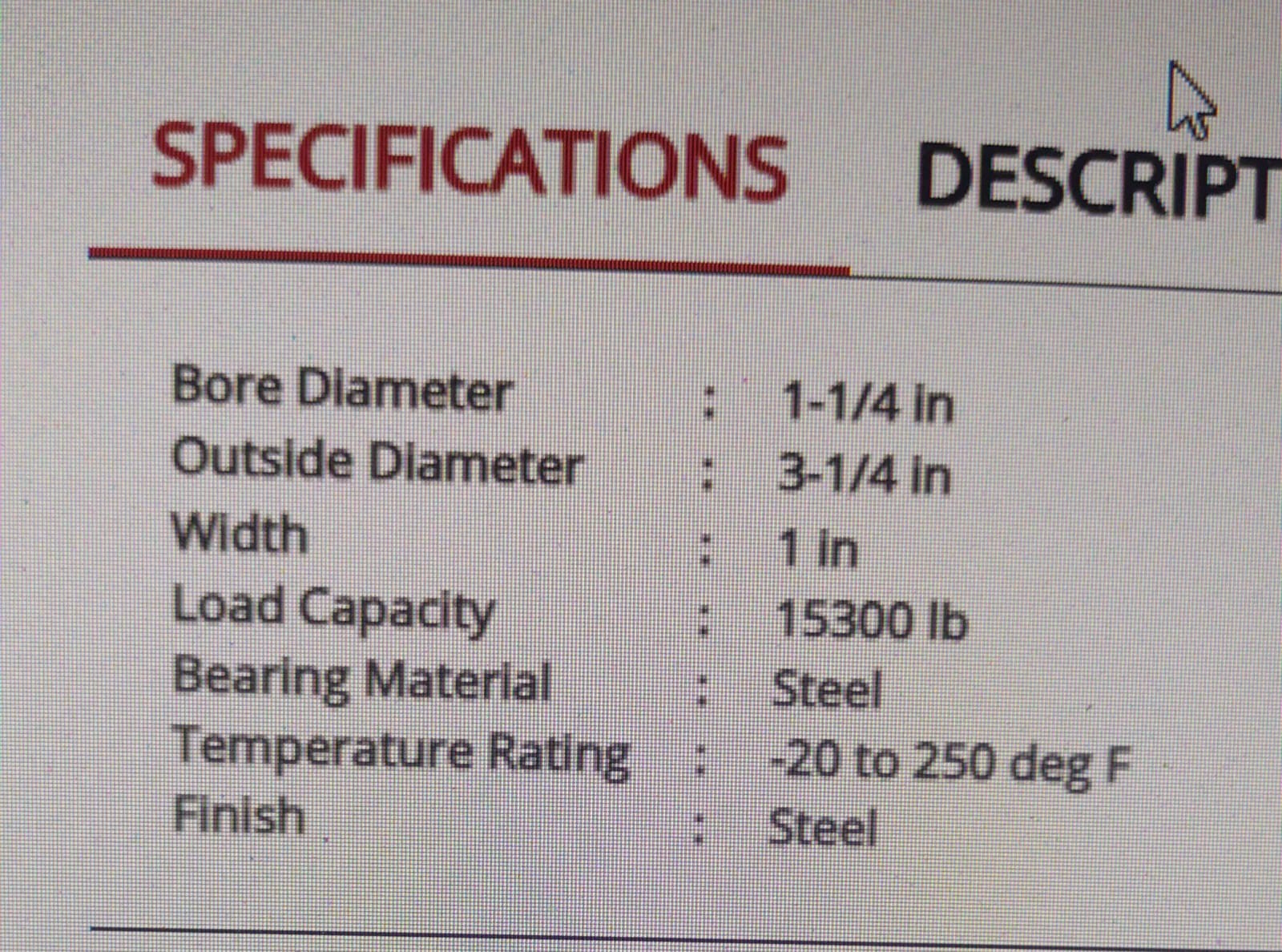 RBC BEARINGS 74501RR / 35A5317 Heavy Duty Bearing New.