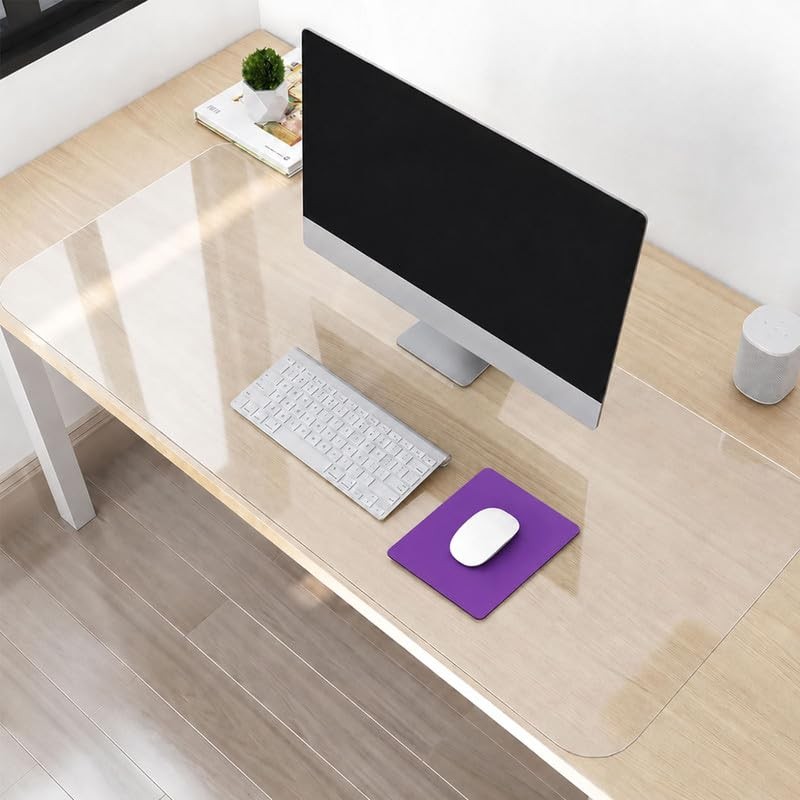 Transparent Desk Pad, 22in x 29in, PVC, Non-Slip, Heat Resistant & Waterproof