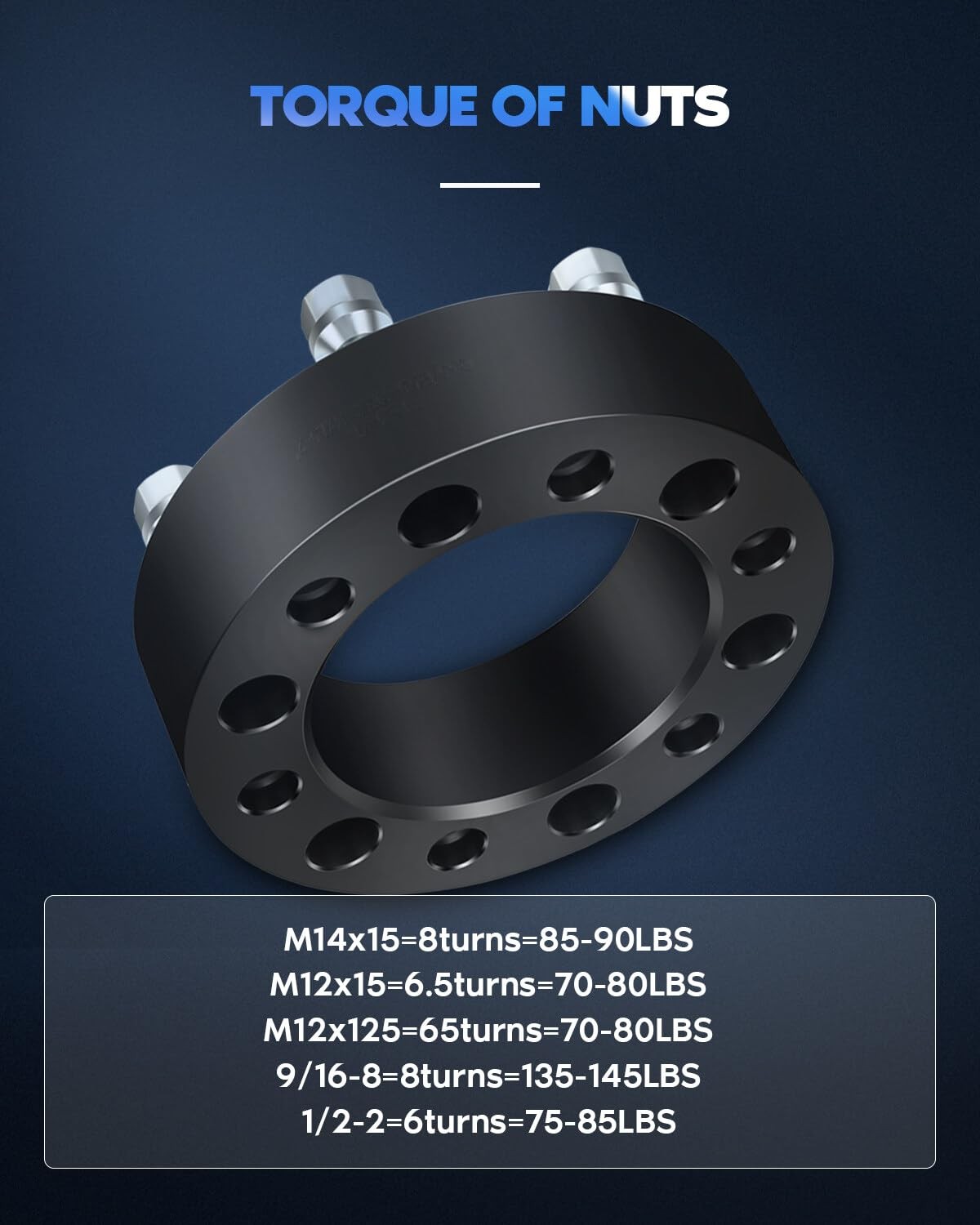 4-Pack 6×5.5-6×4.72 Wheel Spacers 1.5″ Studs Astro C2500 Express1500 K1500 K2500