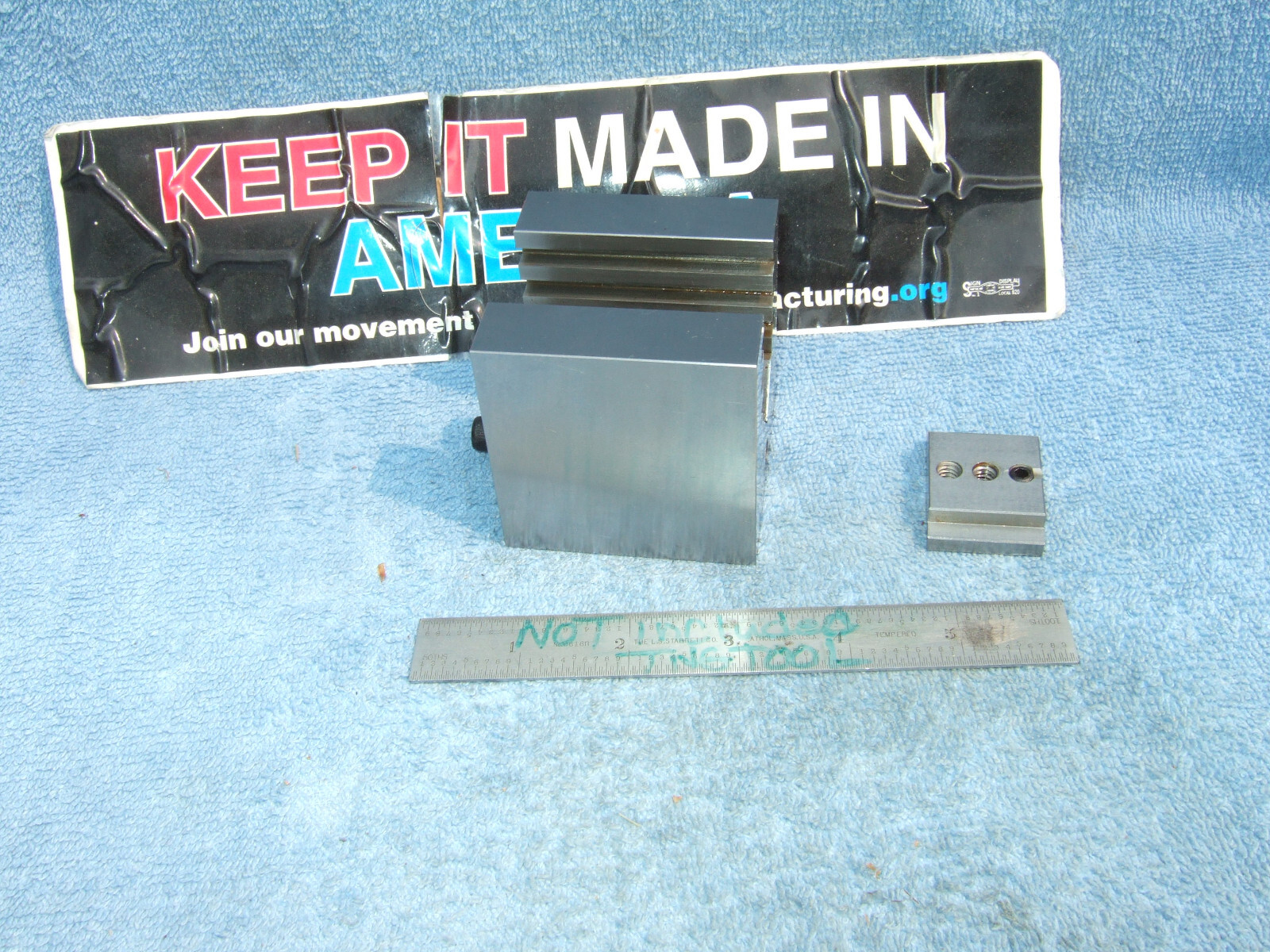 HERMANN SCHMIDT TYPE UCV W/CLAMP SQUARE GRIND V-BLOCK TOOLMAKER MACHINIST USED