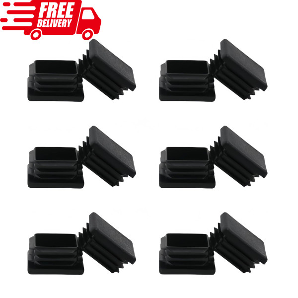 2 Inch 2X2 Square Tube End Cap Plastic Plugs 12 Pack, 2 Inch 2X2 Square Tubing