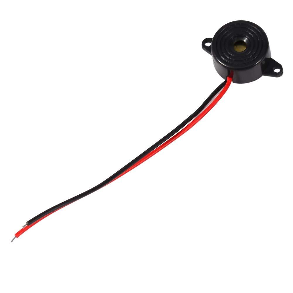 8 PCS – Buzzer Alarm Active Piezo 3v 5v 6v 12v 24v Continuous Sound DC 85DB C20