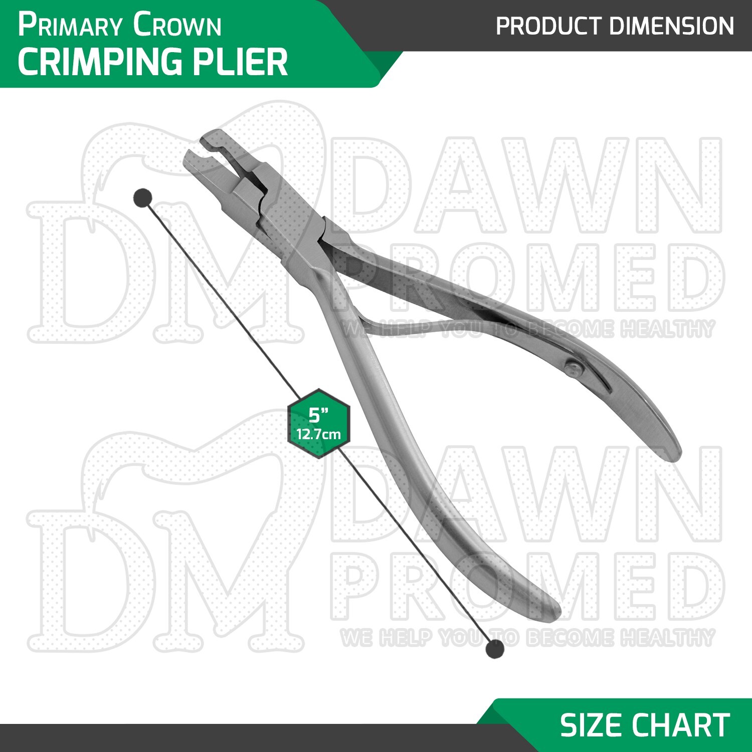 Primary Crown Crimping Plier Dental Orthodontics Instrument German Grade